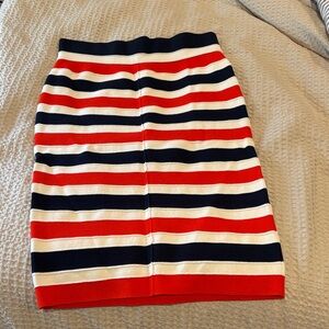 Juicy Couture Striped Red, White, and navy Women's Skirt